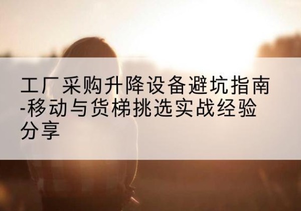 安宁移动式升降机怎么选-工厂采购升降设备避坑指南-移动与货梯挑选实战经验分享